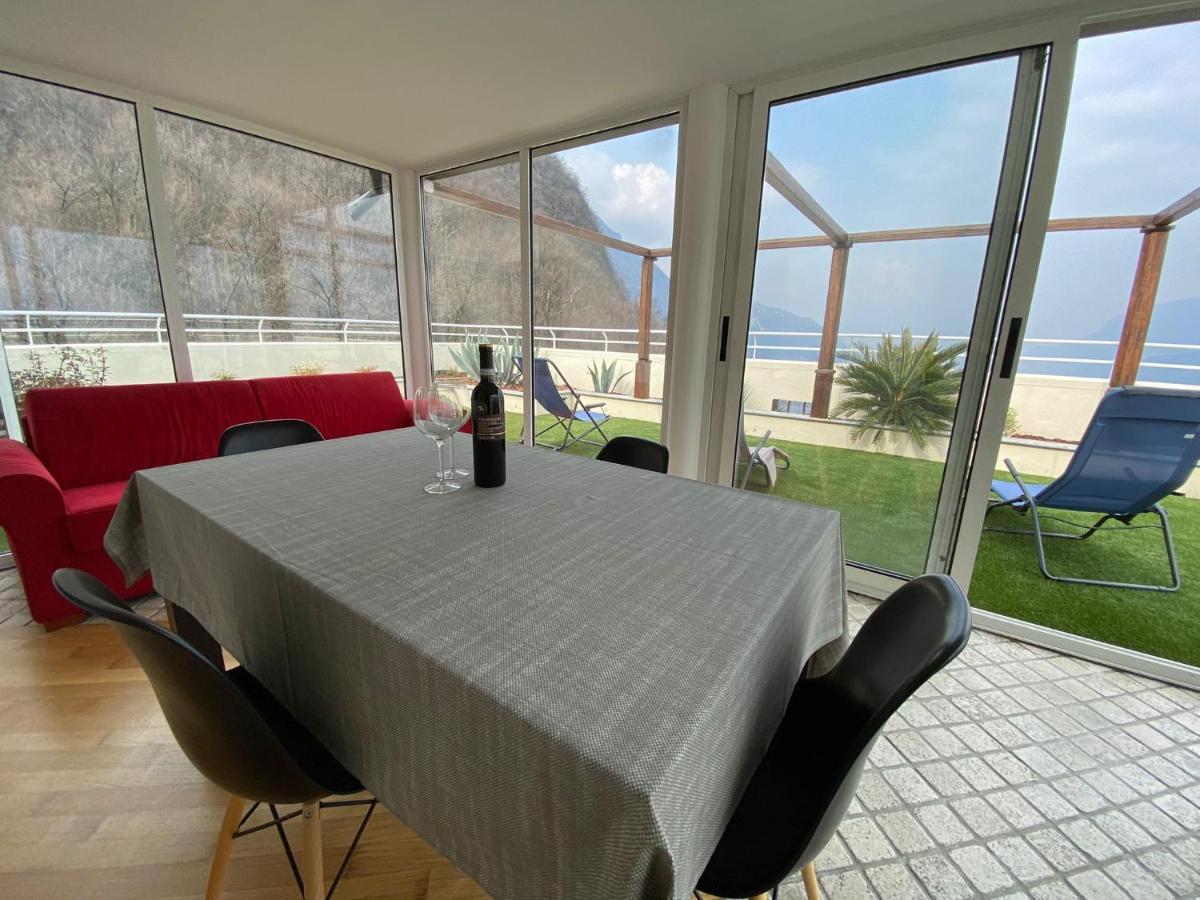 Attico With Big Terrace In Residence With Pool Valbrona Buitenkant foto