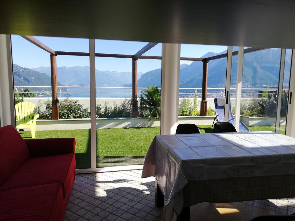Attico With Big Terrace In Residence With Pool Valbrona Buitenkant foto